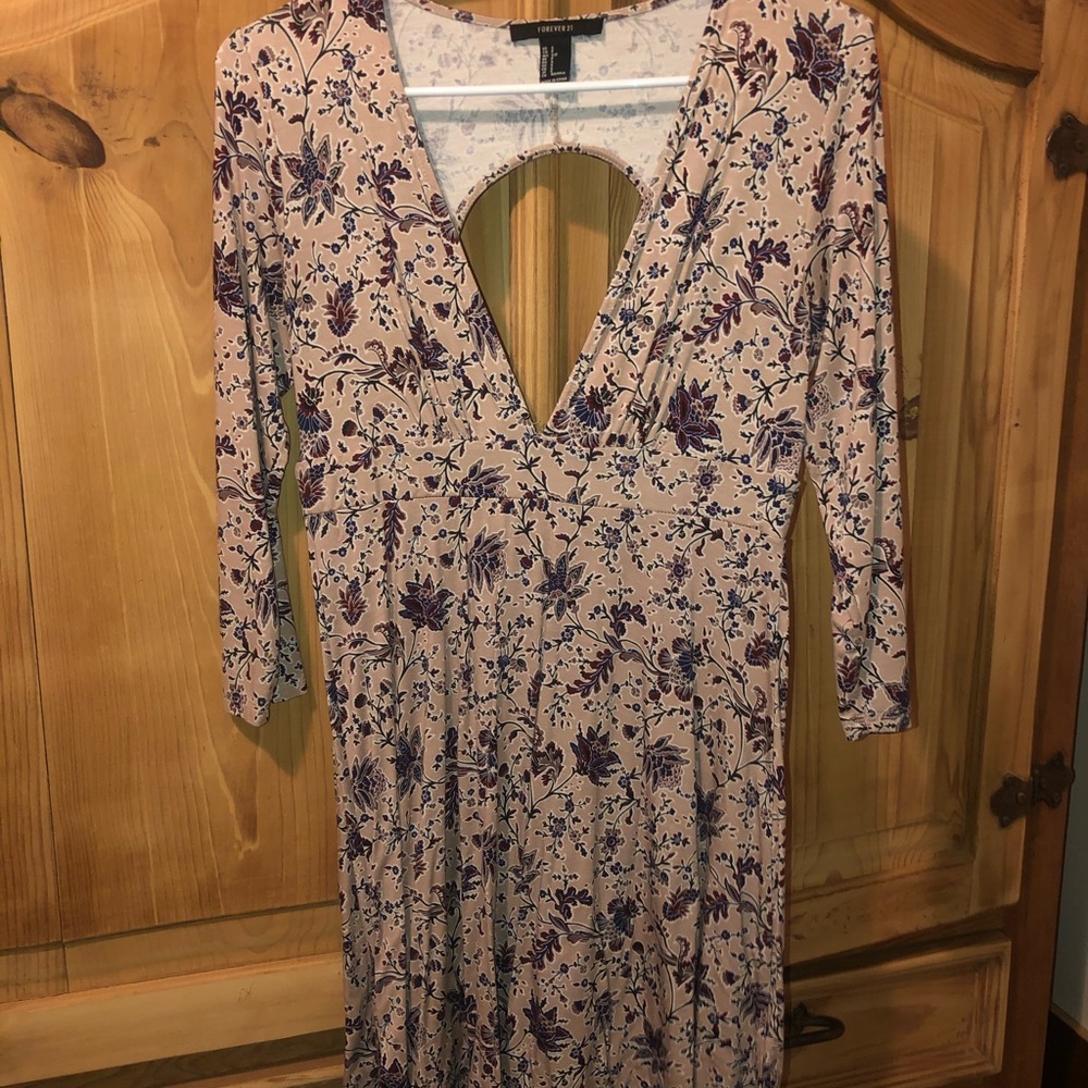 Low cut A-line dress